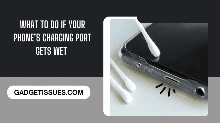 how to get water out your phone charging port